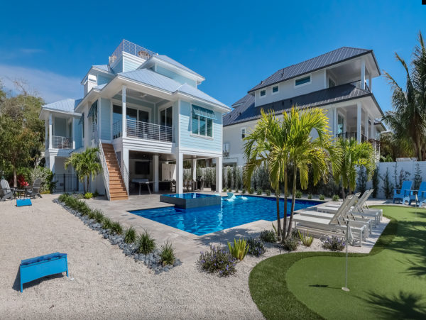 Luxury rental home one block to beach